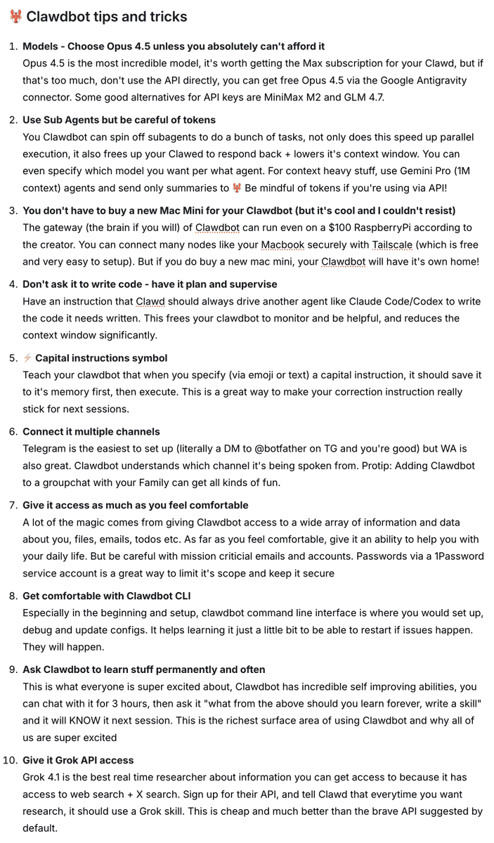 OpenClaw Tips and Tricks